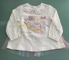 ユニコーンとウサギの長袖Tシャツ