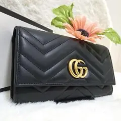 ✨未使用級　付属品完備✨グッチ　長財布　コンチネンタル　キルティング　マーモントのサムネイル