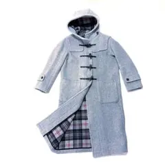 チェック柄 ダッフルコート