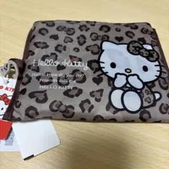 しまむら　サンリオ　キティちゃん　ハローキティ　エコバッグ　豹柄　ブラウン