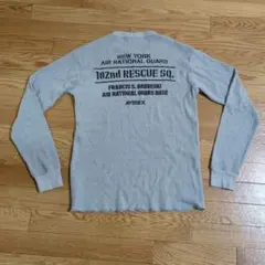 美品　アビレックス　AVIREX　ワッフル生地Tシャツ　ロンT 　アヴィレックス