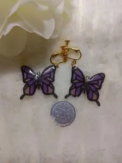 蝶々 ハンドメイドイヤリング 5