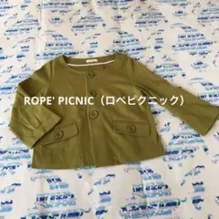 ROPE' PICNICオリーブグリーン ショート丈ジャケット 7分袖