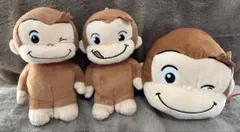 おさるのジョージ ぬいぐるみ　まとめ売り　3点セット