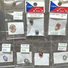 チェコ ガラスビーズ 各種 ピアス ネックレス アクセサリー とんぼ玉