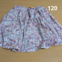 エニファムキッズ　花柄　スカート　スカパン　120サイズ　年中素材