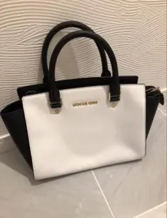 MICHAEL KORS トートバッグ ホワイト/ブラック