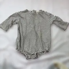 MONBEBE ボーダー ロンパース