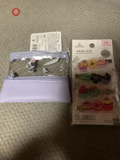 ディズニー　ポーチとヘアクリップセットのサムネイル