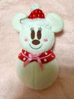 スノーマンミニー(シュガーボール) ぬいぐるみバッチ