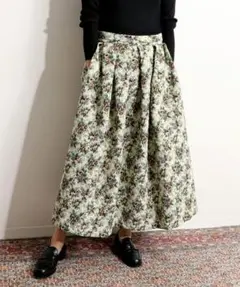 タグ付き未使用【IENA LA BOUCLE】 ゴブランJQDタックスカートのサムネイル