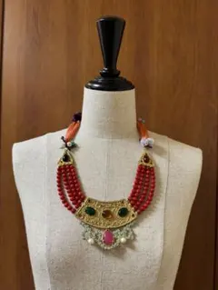 トルコ製　ネックレス　赤