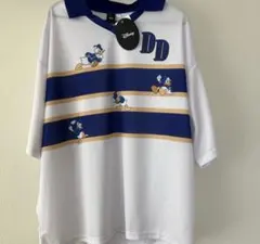 Disney ディズニー　ドナルド　襟付き Tシャツ サイズL 新品未使用