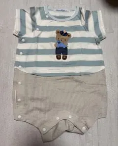 ミキハウス だるまオール ロンパース Tシャツ プッチー セーラー 双子