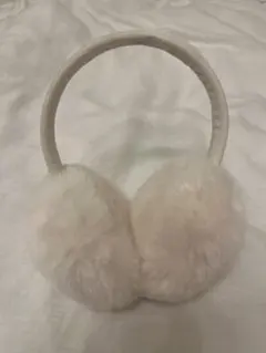 【最終値下げ】ホワイトファー耳あて