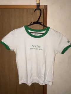 New Era 半袖Tシャツ ホワイト/グリーンのサムネイル