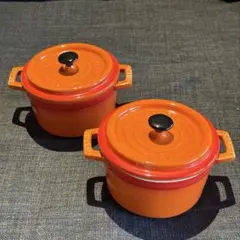 STAUB ココット オーバル 4個セット オレンジ 11cm ストウブ - メルカリ