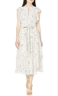 snidel マーブルフラワー柄ワンピ