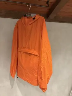 90 old uniqlo nylon anorak Parker orange