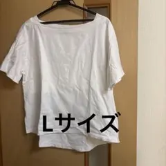 バナナリパブリック　白　半袖Tシャツ　Lサイズのサムネイル