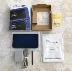 上下IPS Nintendo new 3DS LL メタリックブルー 本体