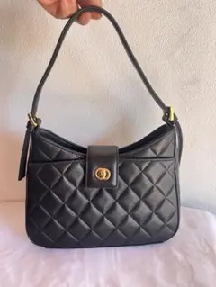 美品christian koban ハンドバッグ キルティング ブラック