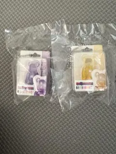 ベアブリック　パッケージチャーム　クリアver