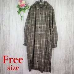 【ショコラフィネ】ワンピース シャツ チェック シンプル フェミニン カジュアル
