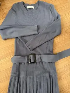 マイストラーダ　Mサイズ　ブルー　ニットワンピース　Mystrada