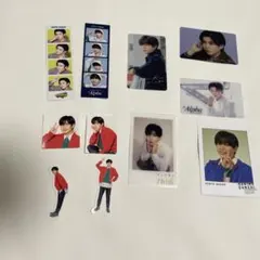 なにわ男子 長尾謙杜 フォトカード、トレカ、フレークシールセット