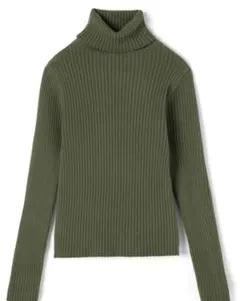 タートルネックリブニットトップス[k8534v]