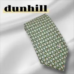 dunhill パターン ネクタイ グリーン