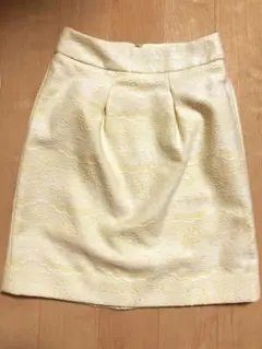 新品PROPORTIONタイトスカート　レモン色　S