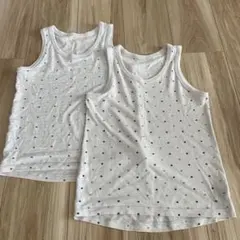 星柄 肌着 2枚セット