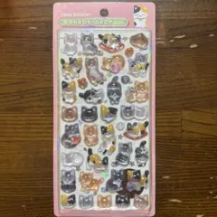 【正規品】ボンボンドロップシール 和柄 シール　猫