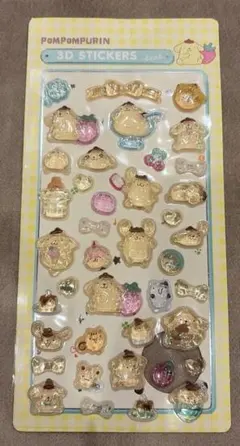 サンリオ ポムポムプリン 3Dステッカー シール
