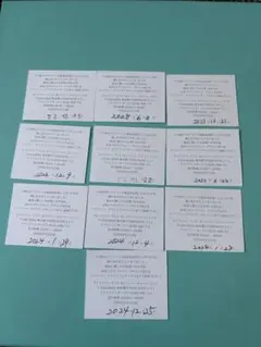 Tiffany & Co. 購入証明書 カード 10枚セット Tiffany & Co. 購入証明書 カード 10枚（バラ売り可能） - メルカリ
