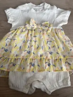 アプレレクール　花柄ロンパース・カバーオール　サイズ70