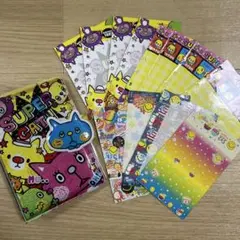 平成 レトロ SUPER CAT シール帳 6穴 シール台紙 セット