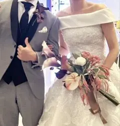 ウェディングブーケ、ブートニア