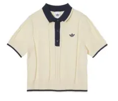 adidas WAFFLE KNIT POLO SHIRT ワンダーセージ - メルカリ