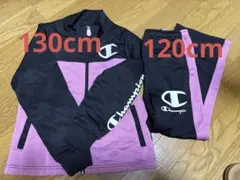 Champion ジャージセット 黒/ピンク