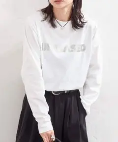 UNBIASEDロングスリーブ Tシャツ　シルバー