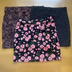 美品 H&M & Forever 21 ミニスカート 3点セット