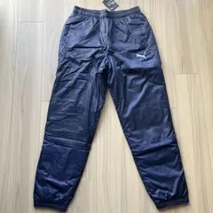 【美品/新品 未使用】PUMA 中綿 ウインドブレーカー パンツ 下 L 紺