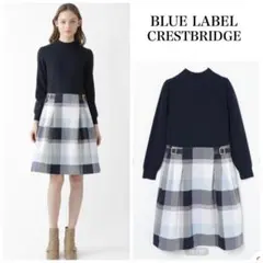 BLUE LABEL CRESTBRIDGE ひざ丈ワンピース