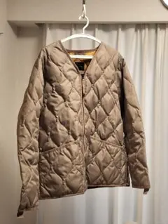 TAION ミリタリー Vネックジップ ダウン(TAION-101ZML-1)