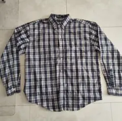 Polo ポロ チェックボタンダウンシャツ XL 古着