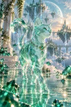 猫 デジタルアート 写真 1枚
