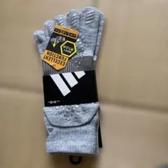 adidas 五本指ソックス 滑り止め付き グレー 23-25cmのサムネイル